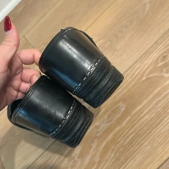 Dansko Professional Black Cabrio leather clogs women size 39 - Picture 4 of 10